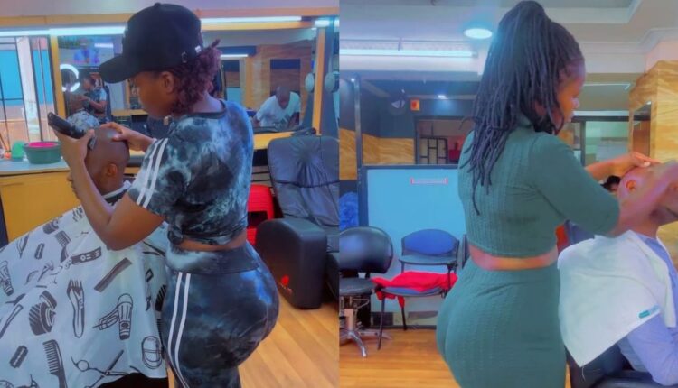 Kenyan Woman Hair Cut