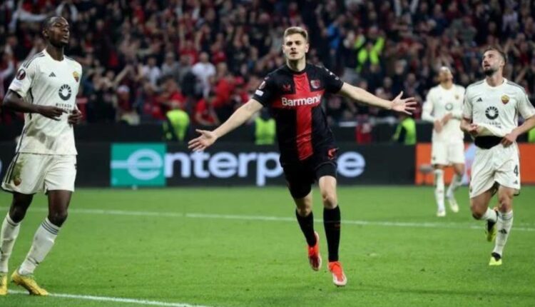 The hero of stoppage time for Bayer Leverkusen